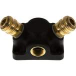 Wanddose mit G 1/2" (IG) und 2 Standard-Kupplungsdosen NW7,2