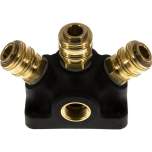 Wanddose mit G 1/2" (IG) und 3 Standard-Kupplungsdosen NW7,2