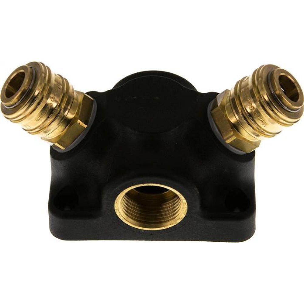 Wanddose mit G 3/4" (IG) und 2 Standard-Kupplungsdosen NW7,2