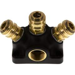 Wanddose mit G 3/4" (IG) und 3 Standard-Kupplungsdosen NW7,2