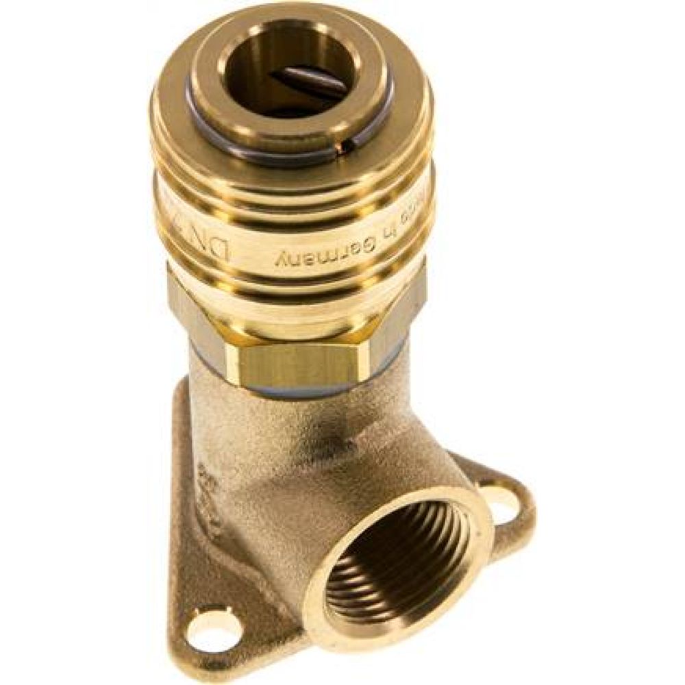Wanddose mit Kupplungsdose, G 3/8", Messing