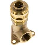 Wanddose mit Kupplungsdose, G 3/8", Messing