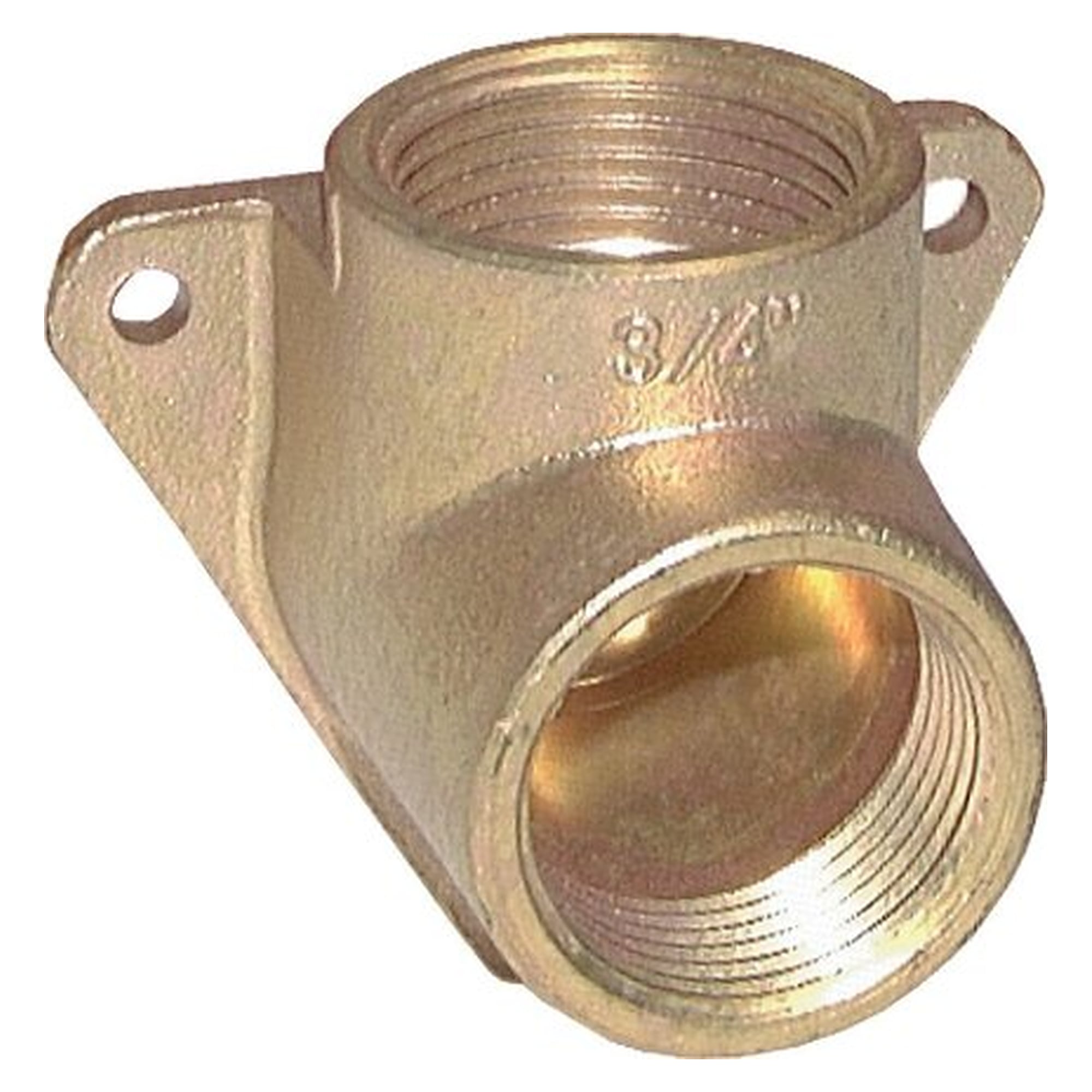 Wanddose, Gewinde G 3/8", Messing, für mehrere Verbraucher, Verteilelement