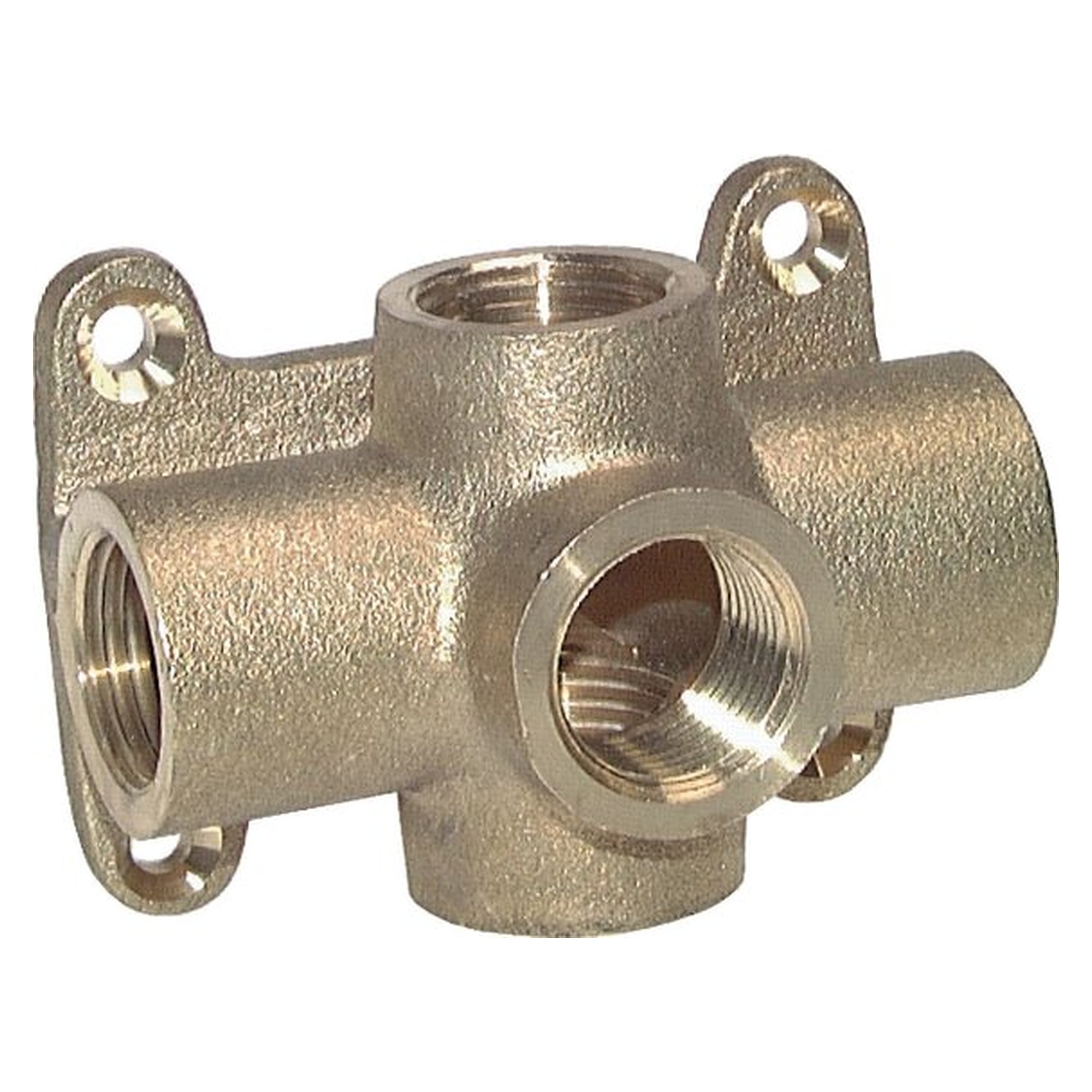 Wall distribution box, thread G 1/2", brass, for several consumers, distribution element