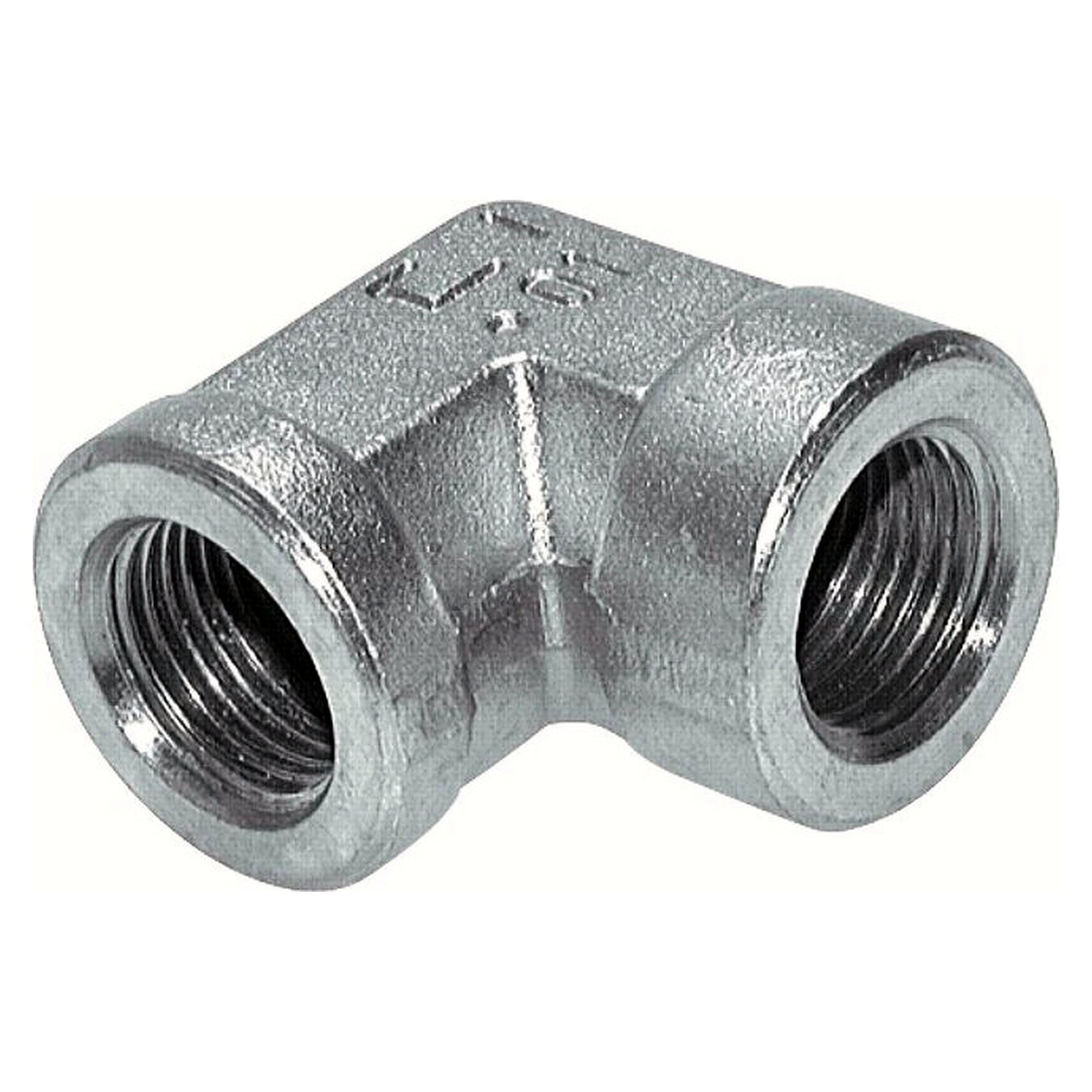 Hochdruck-90°-Winkel, Gewinde G 1/2", PN 225 bar, Stahl verzinkt