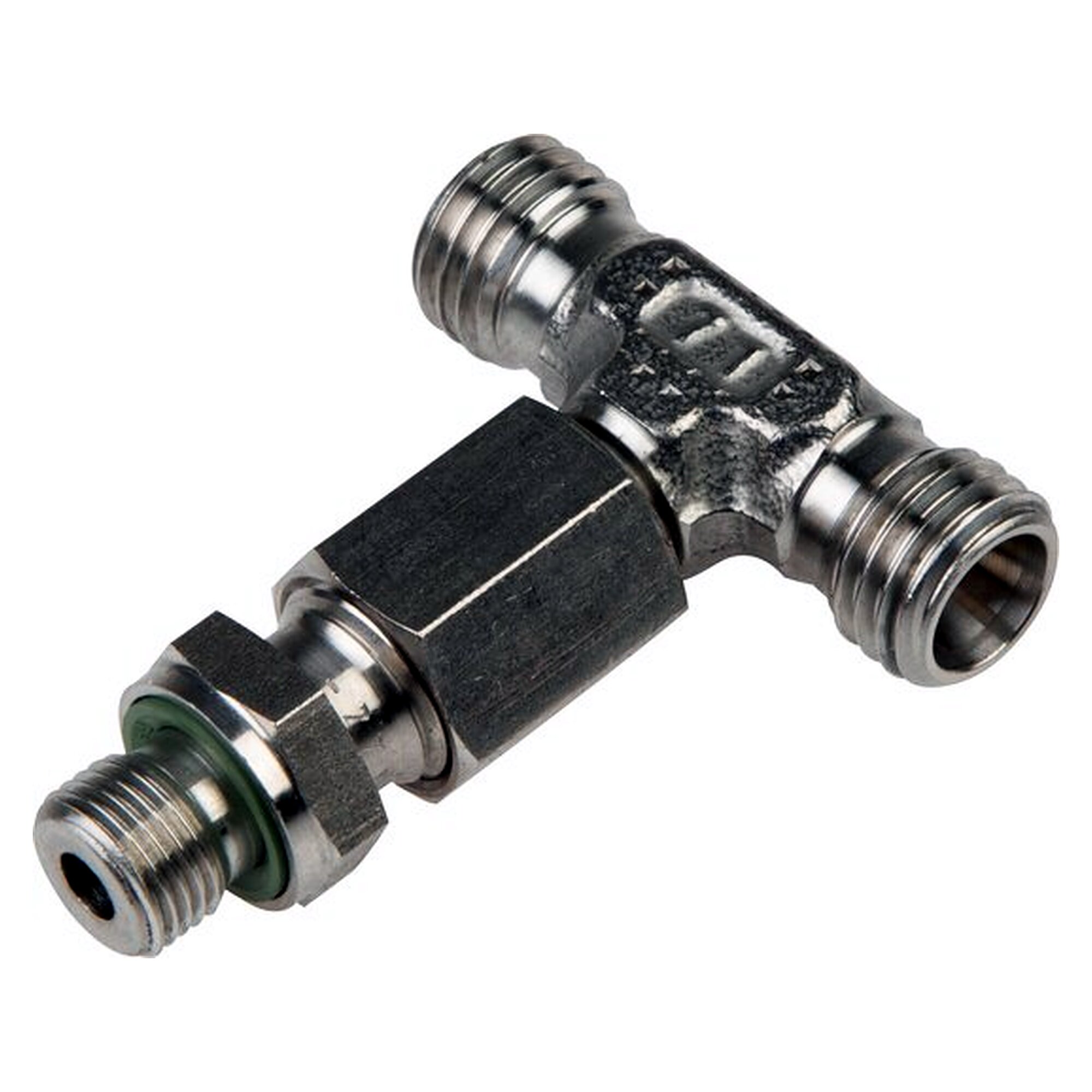 Male stud branch tee, G 1/8", 6 L (M12x1,5), stainless steel 1.4571, no nut or cutting ring