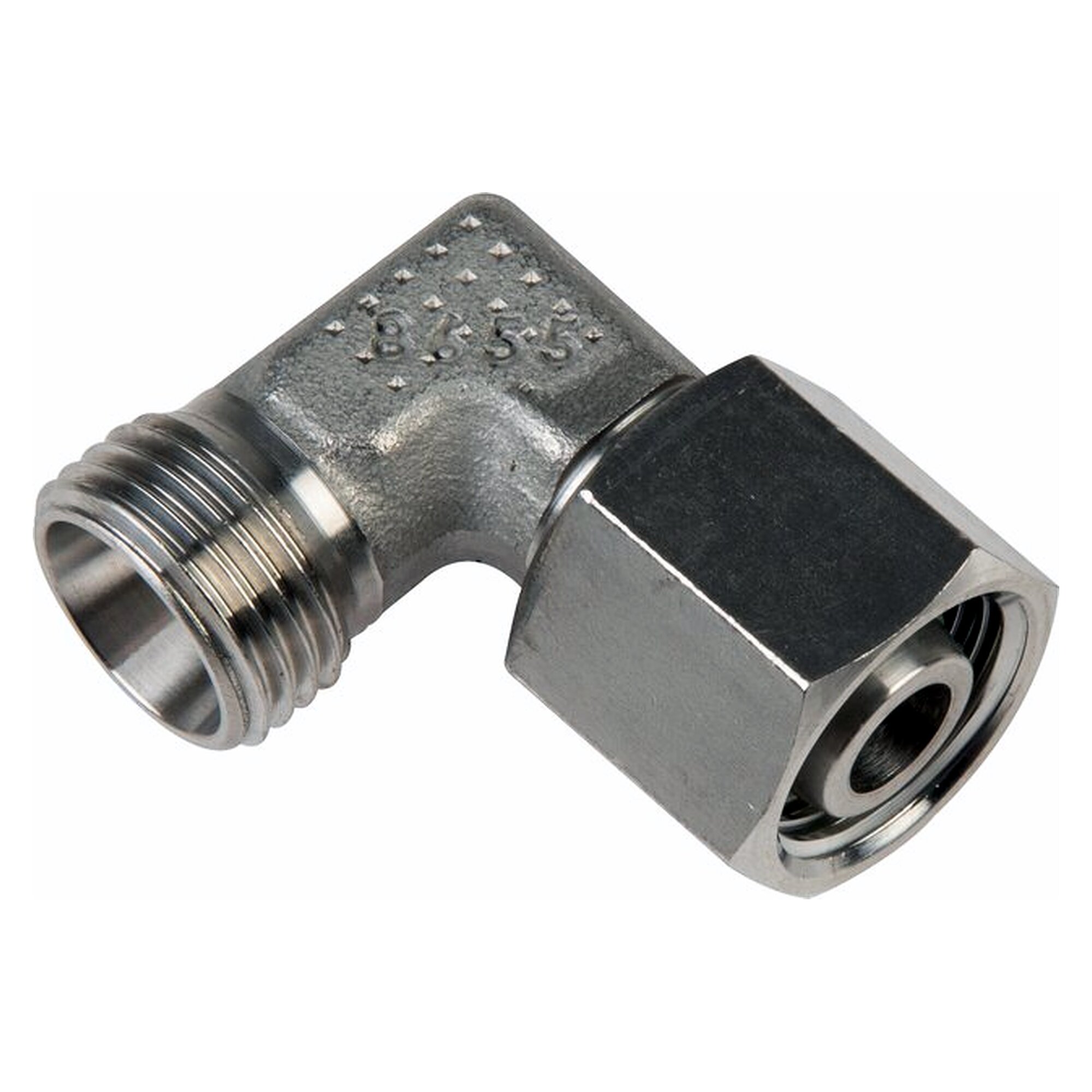 Adjustable elbow coupling with sealing cone, tube 35 L, stainless steel 1.4571 without nut