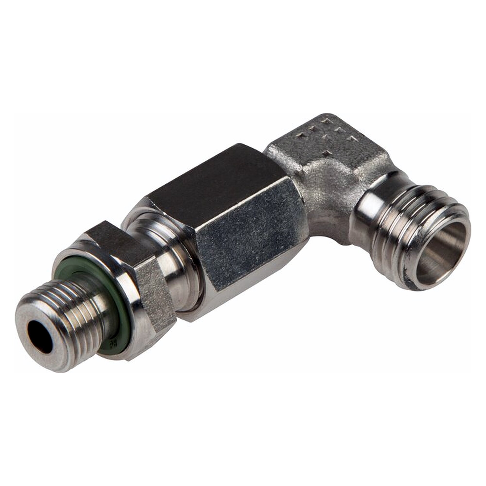 Winkel-Einschraubverschraubung einstellbar, G 1/8", Rohr 6 L, Edelstahl 1.4571 ohne Mutter