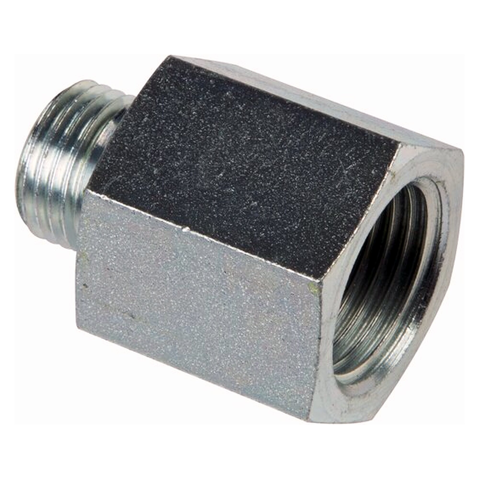 Gerade Aufschraubverschraubung, G 1-1/2", Rohr 38 S, Stahl verzinkt ohne Mutter und Ring