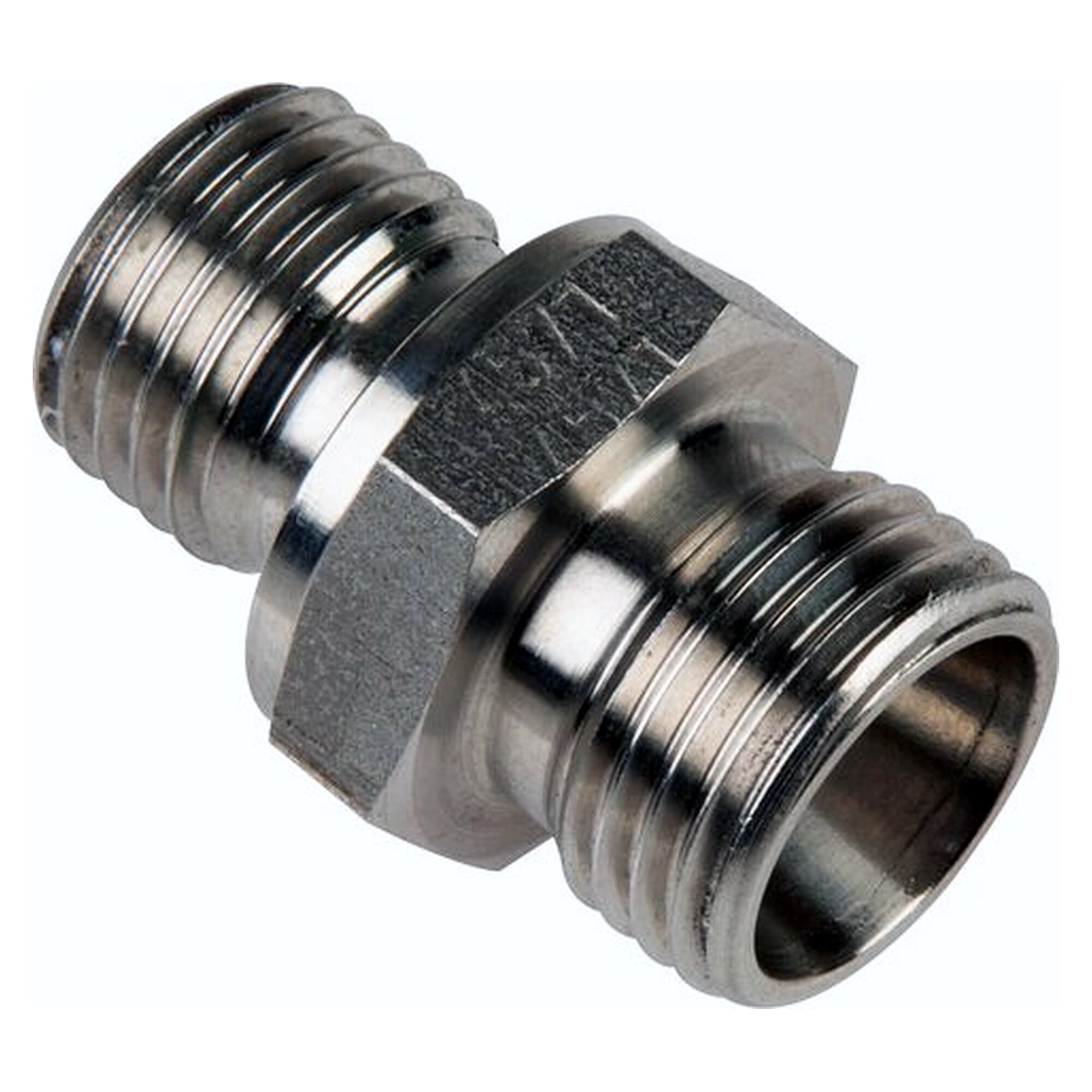 Straight stud coupling, M 12x1.5 - tube 8 L, stainless steel 1.4571, without nut and cutting ring