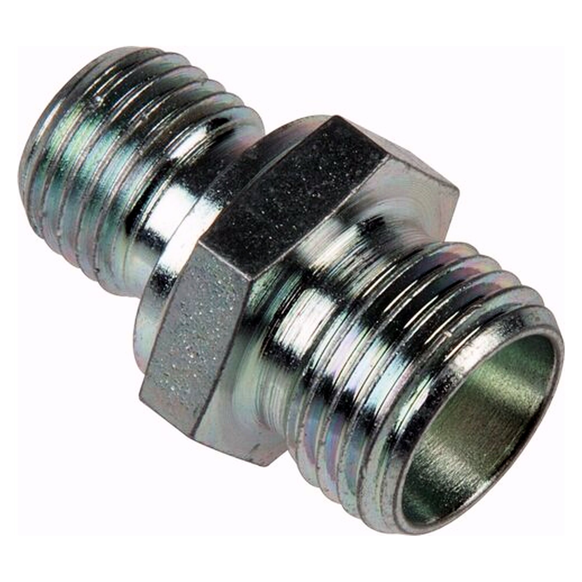 Straight stud coupling, G 1", tube 30 S, zinc-plated steel, without nut and cutting ring
