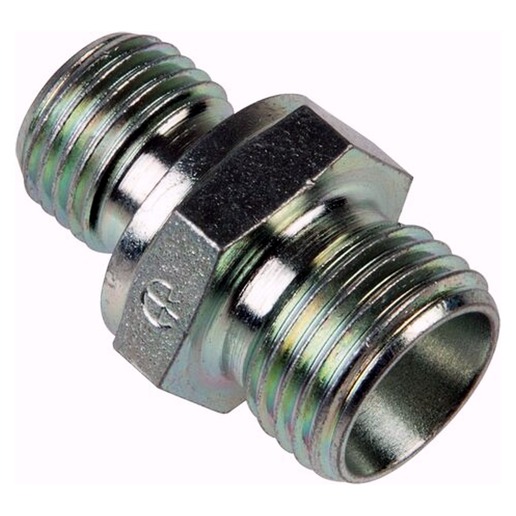 Einschraubverschraubung gerade, G 1/8", Rohr 6 L, Stahl verzinkt, ohne Mutter und Schneidring