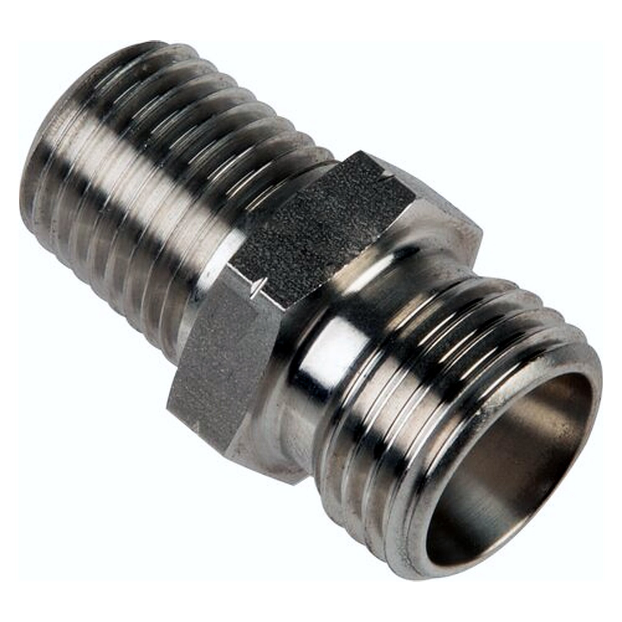 Gerade Einschraubverschraubung, NPT 3/8"-10 S (M18x1,5), ohne Mutter/Schneidring, 1.4571