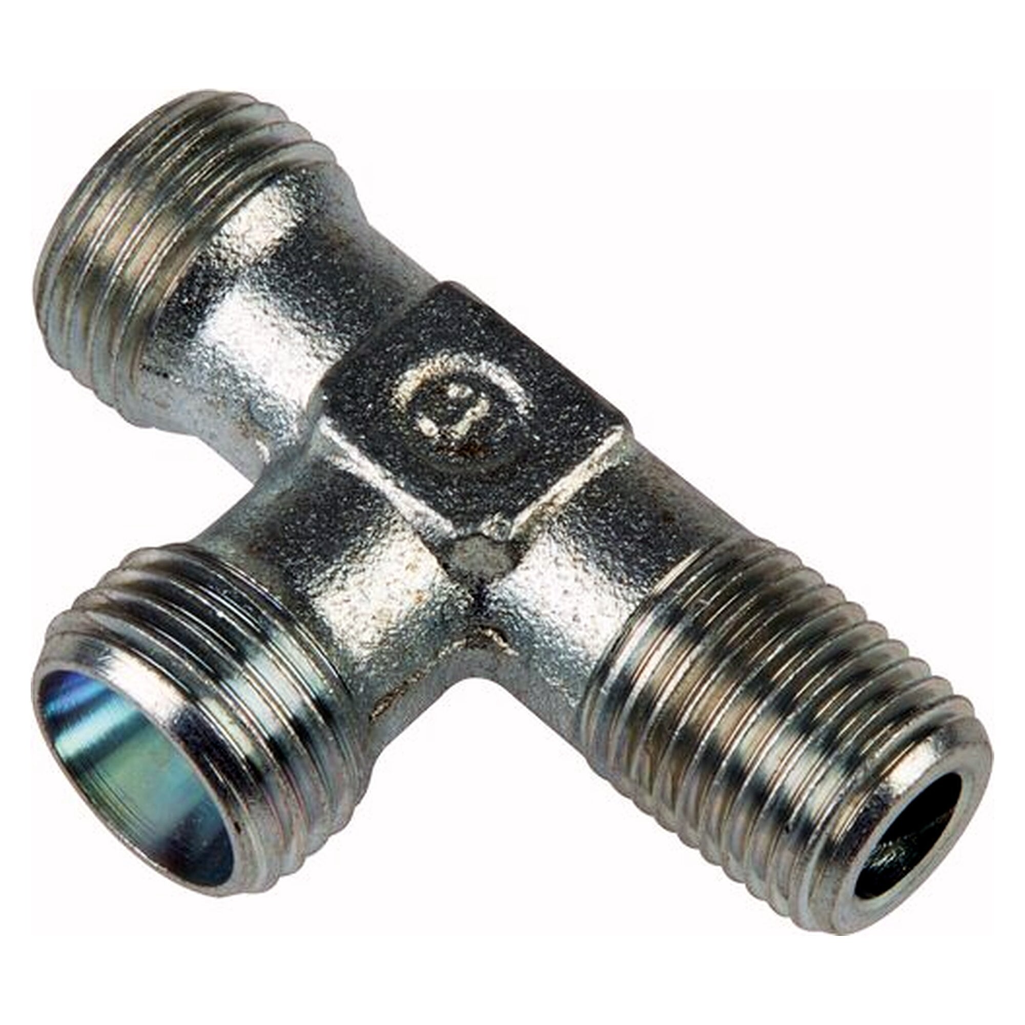 Male stud elbow coupling 4 LL (M8x1), R 1/8", zinc-plated steel, no nut or cutting ring