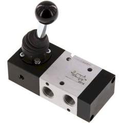 XMV 220. 3/2-Wege Handhebelventil, Raste, G 1/4"