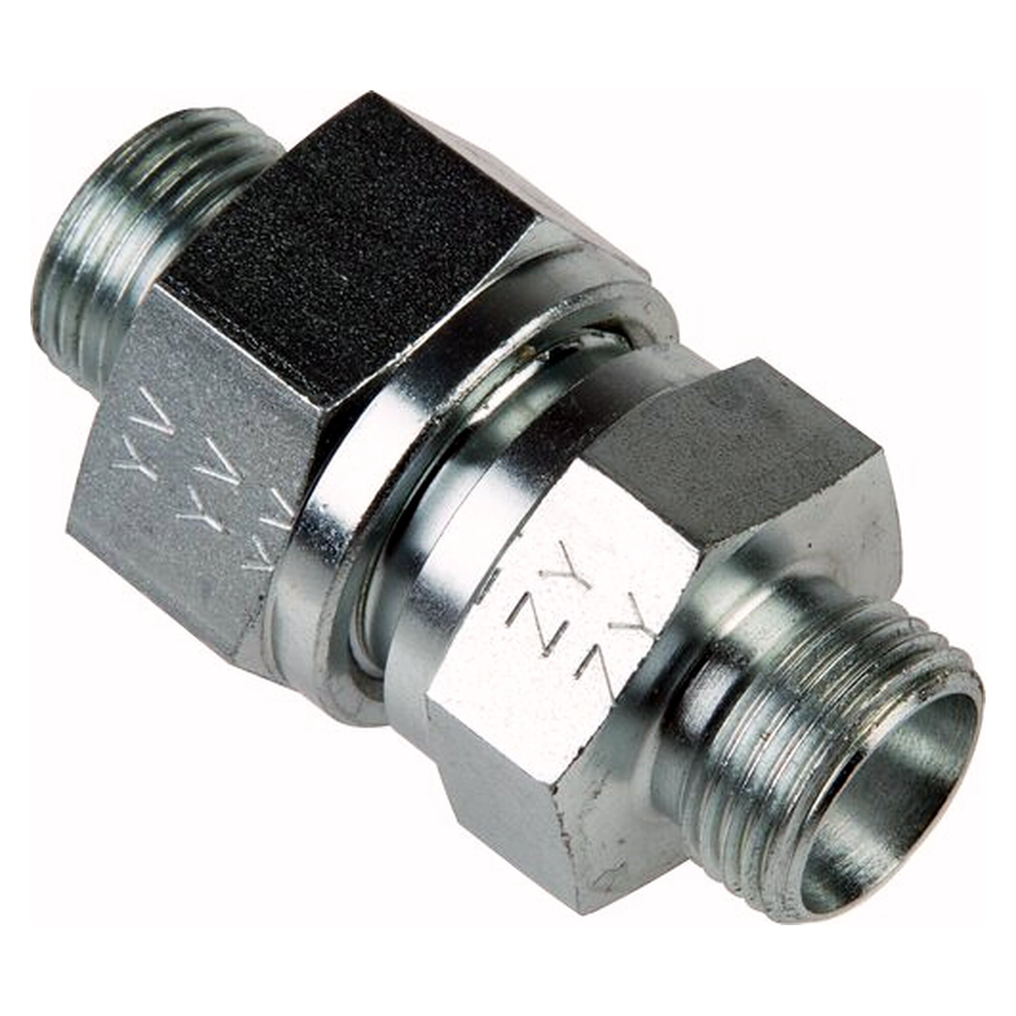 Check valve 15 L (M22x1.5), cracking pressure 1 bar, zinc-plated steel, no nut or cutting ring