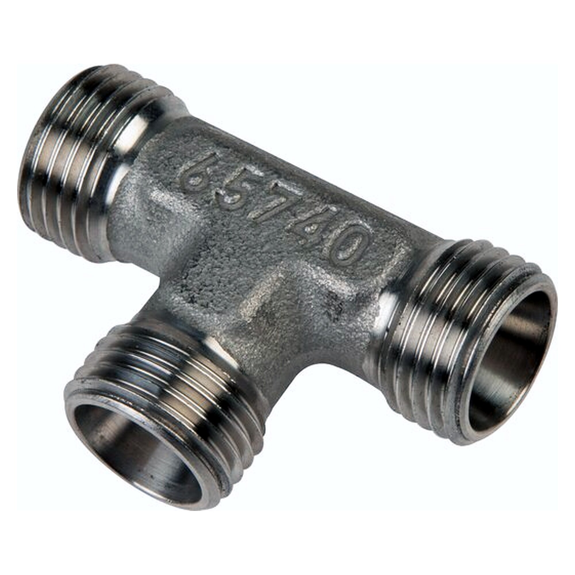Tee coupling, tube 10 S, stainless steel 1.4571, without nut and cutting ring