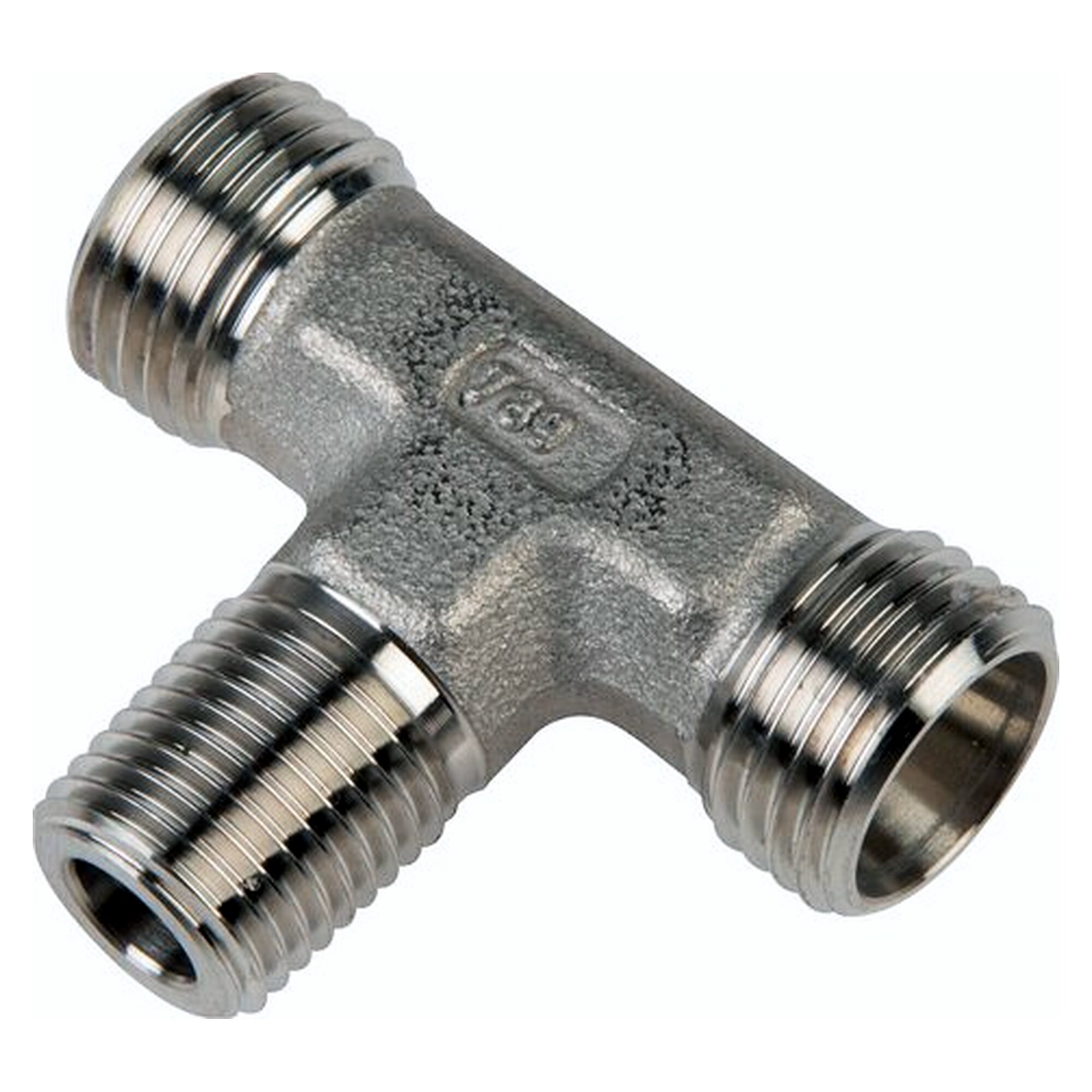 T-Einschraubverschraubung, R 1/4", Rohr 8 L, 1.4571 ohne Mutter und Ring