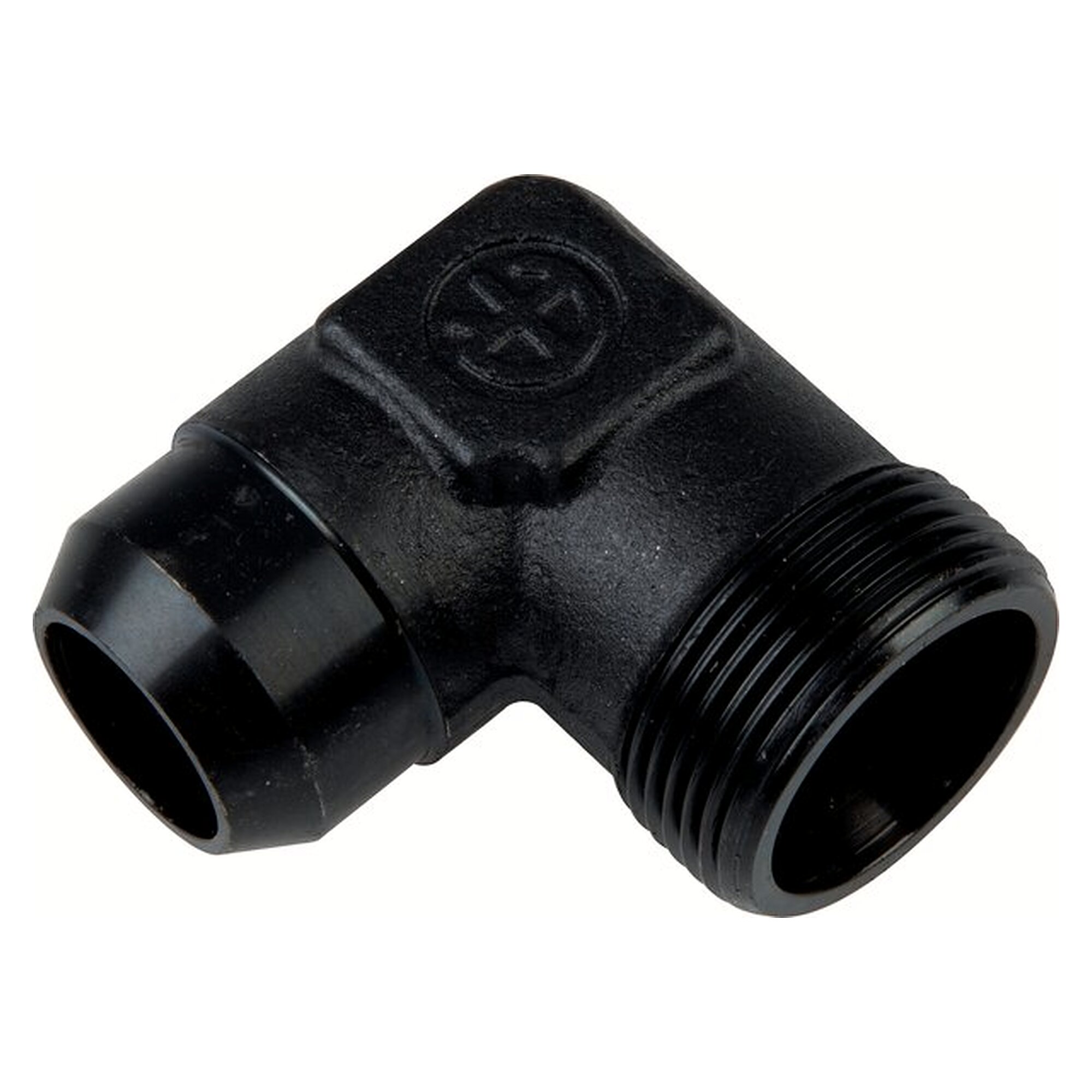 Weld-on tube fitting, elbow design, tube 15 L (M22x1.5), phosphated steel