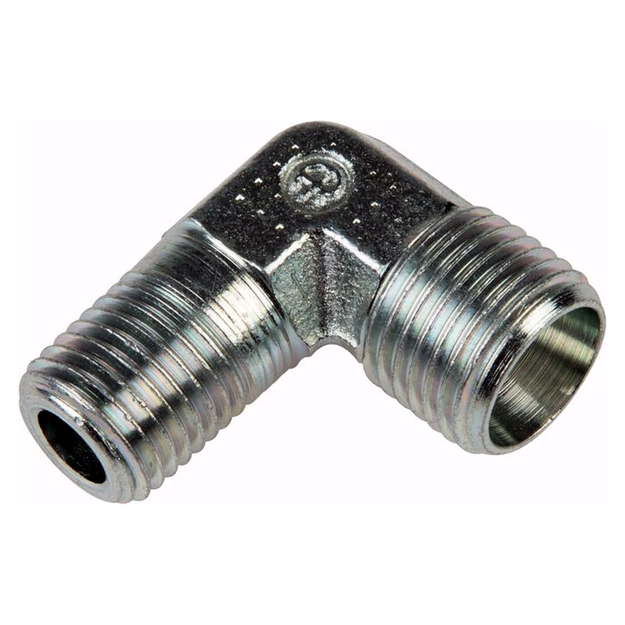 Winkel-Einschraubverschraubung, NPT 1/8", Rohr 8 LL, Stahl verzinkt ohne Mutter