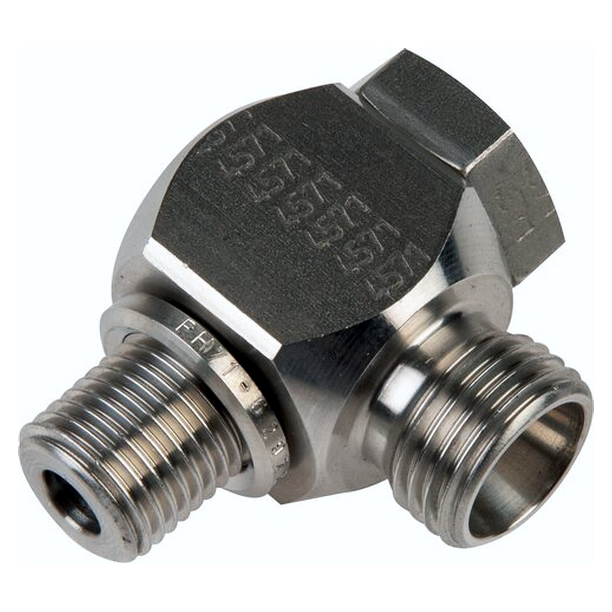 Swivel elbow coupling, full bore, G 1", tube 25 S, stainless steel 1.4571 without nut