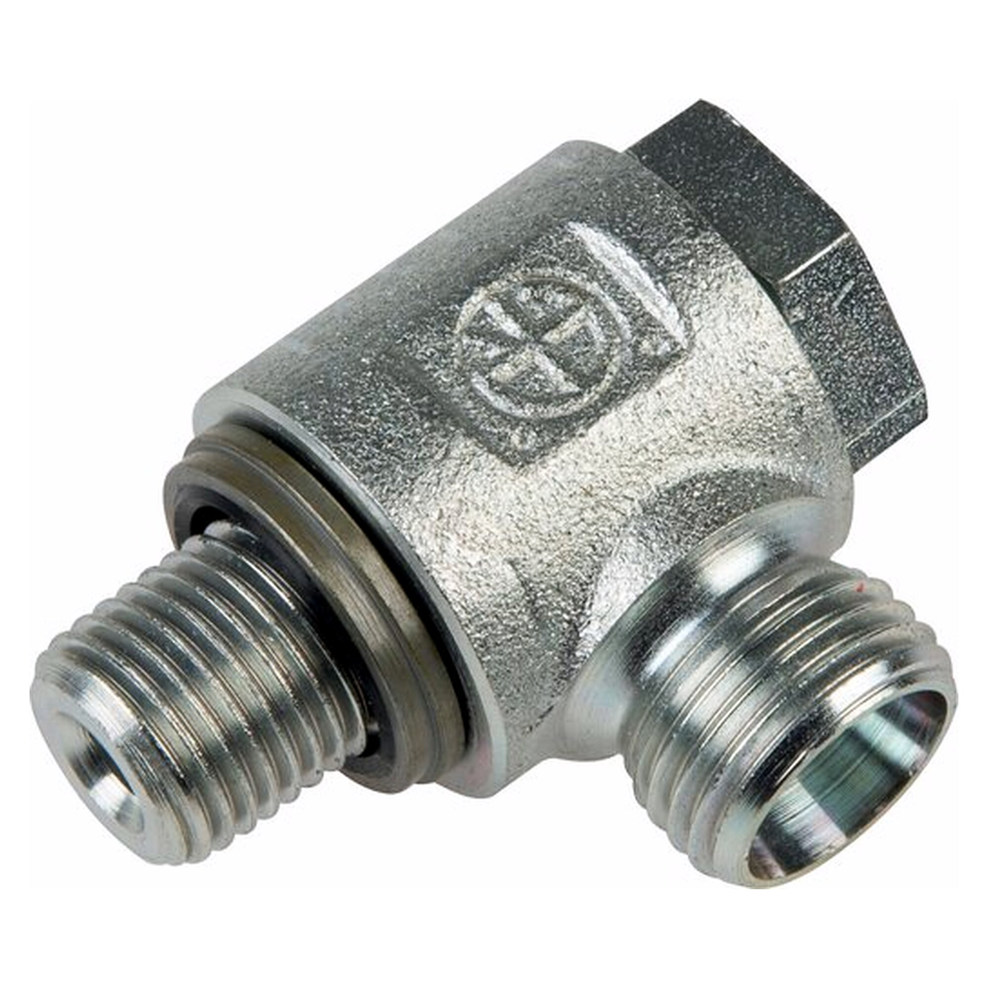 Swivel tube fitting, elbow design, thread G 1", tube 25 S (M36x2), zinc plated steel