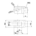 SMC Y-MU03. Double Knuckle Joint - Y