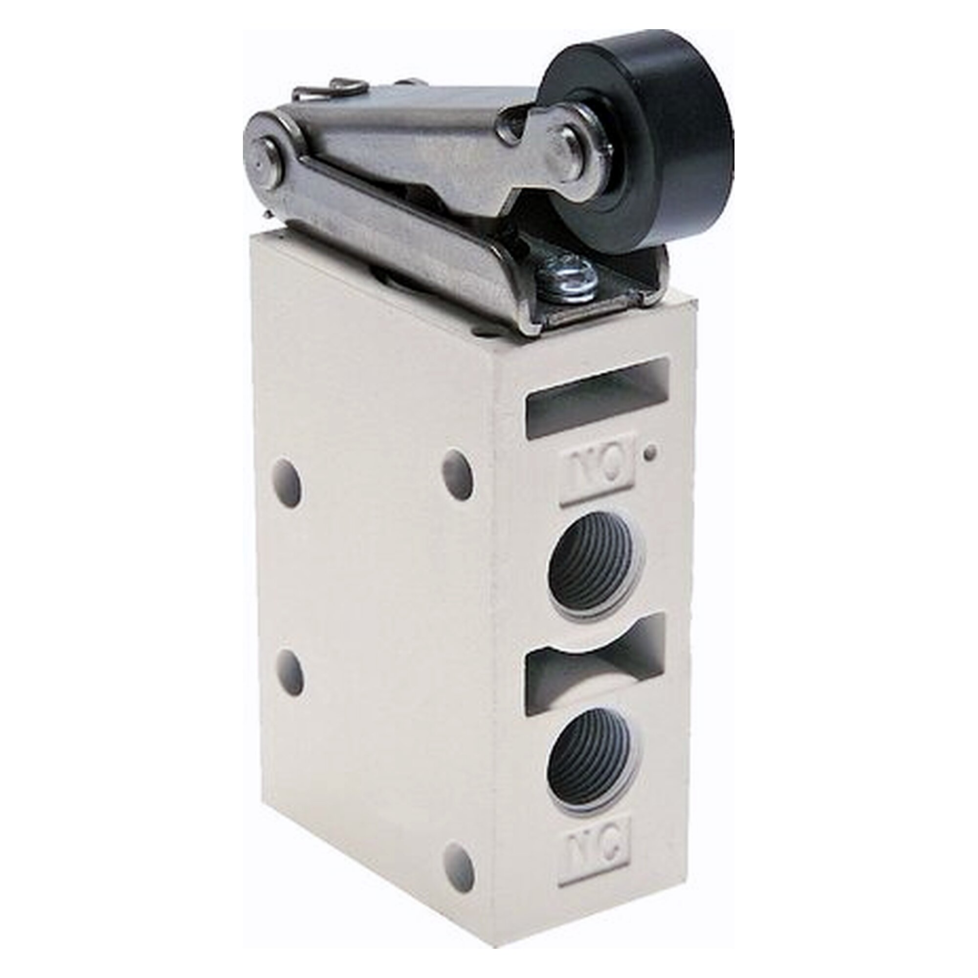 3/2-way limit valve, Roller lever, plastic roller, G 1/8", 450 l/min, 0 to 8 bar, exhaust G 1/8"