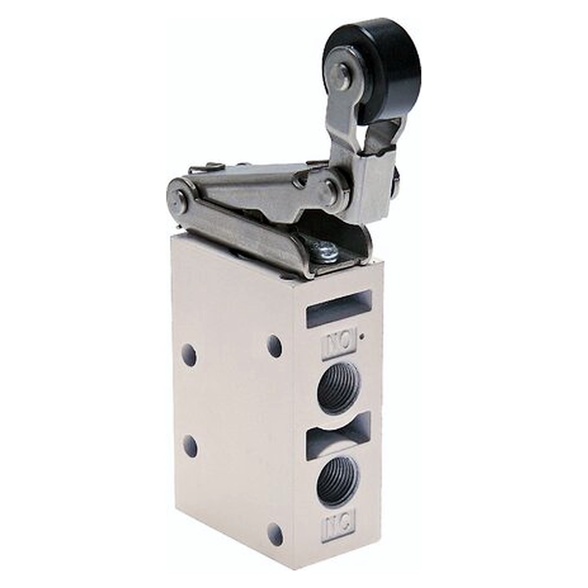 3/2-Wege Endschalter, Leerrücklaufrolle, Rolle aus Kunststoff, G 1/8", 450 l/min, 0 bis 8 bar