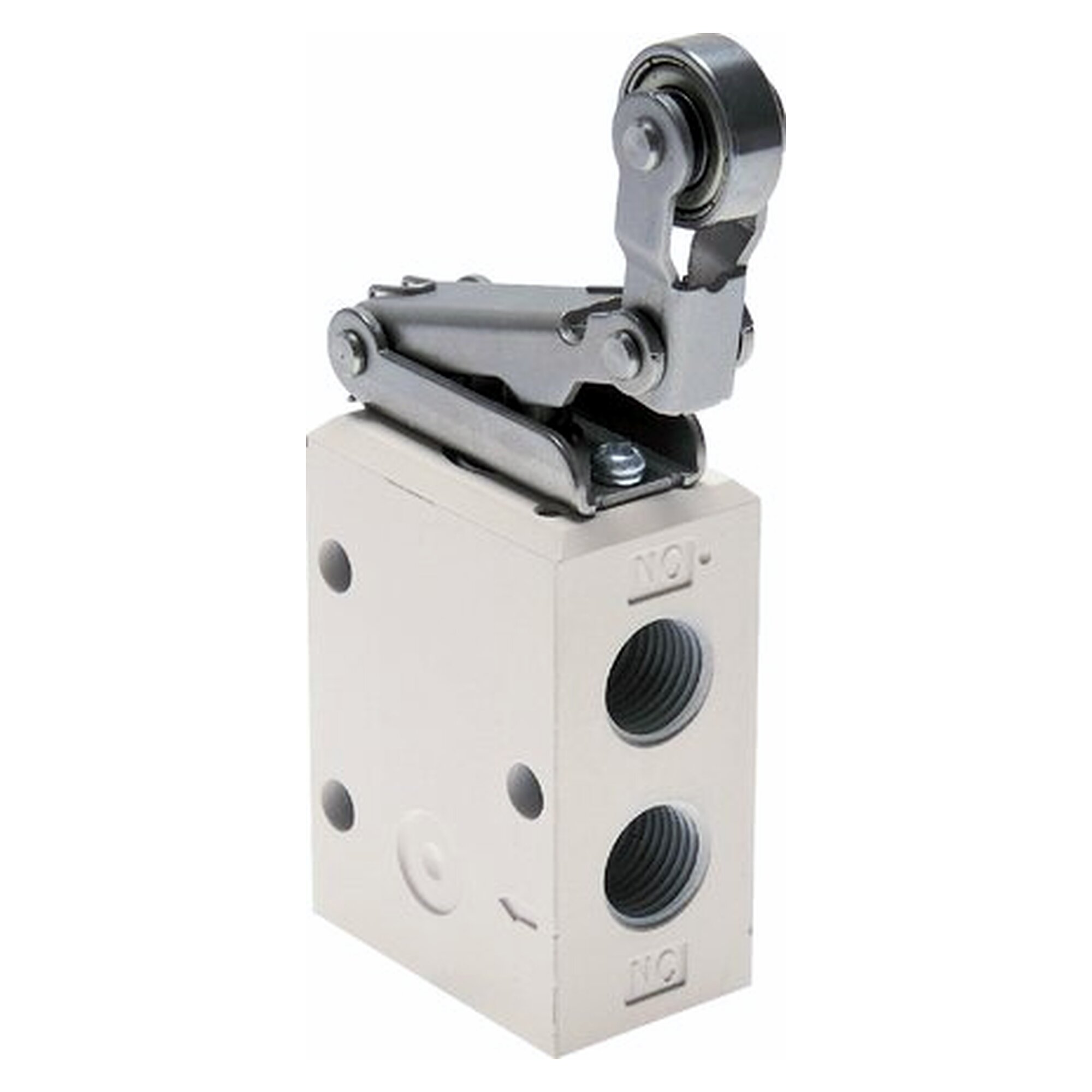 3/2-way limit valve, idle return roller ball-bearing, G 1/4", 700 l/min, aluminium
