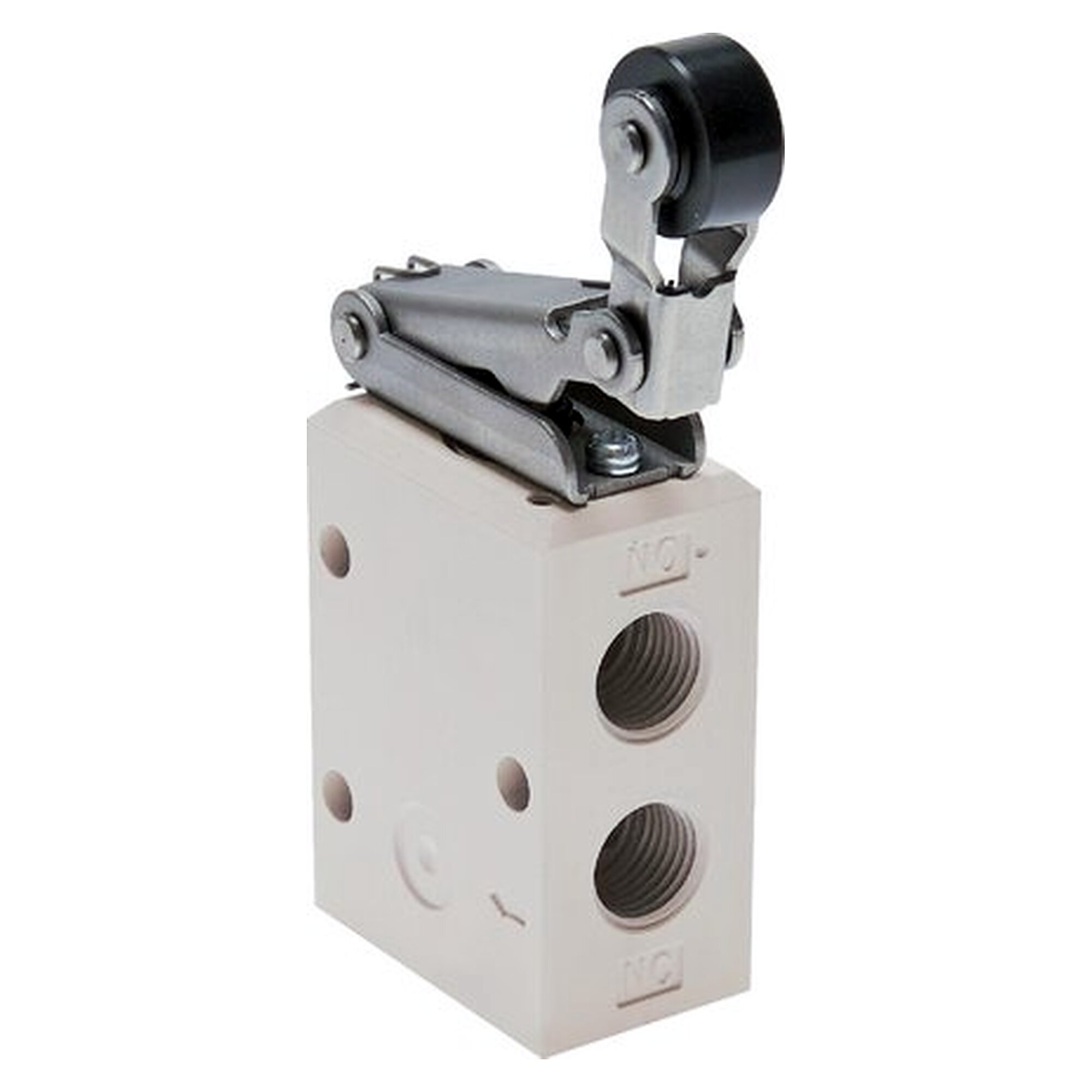 3/2-Wege Endschalter, Leerrücklaufrolle, Rolle aus Kunststoff, G 1/4", 700 l/min, 0 bis 8 bar