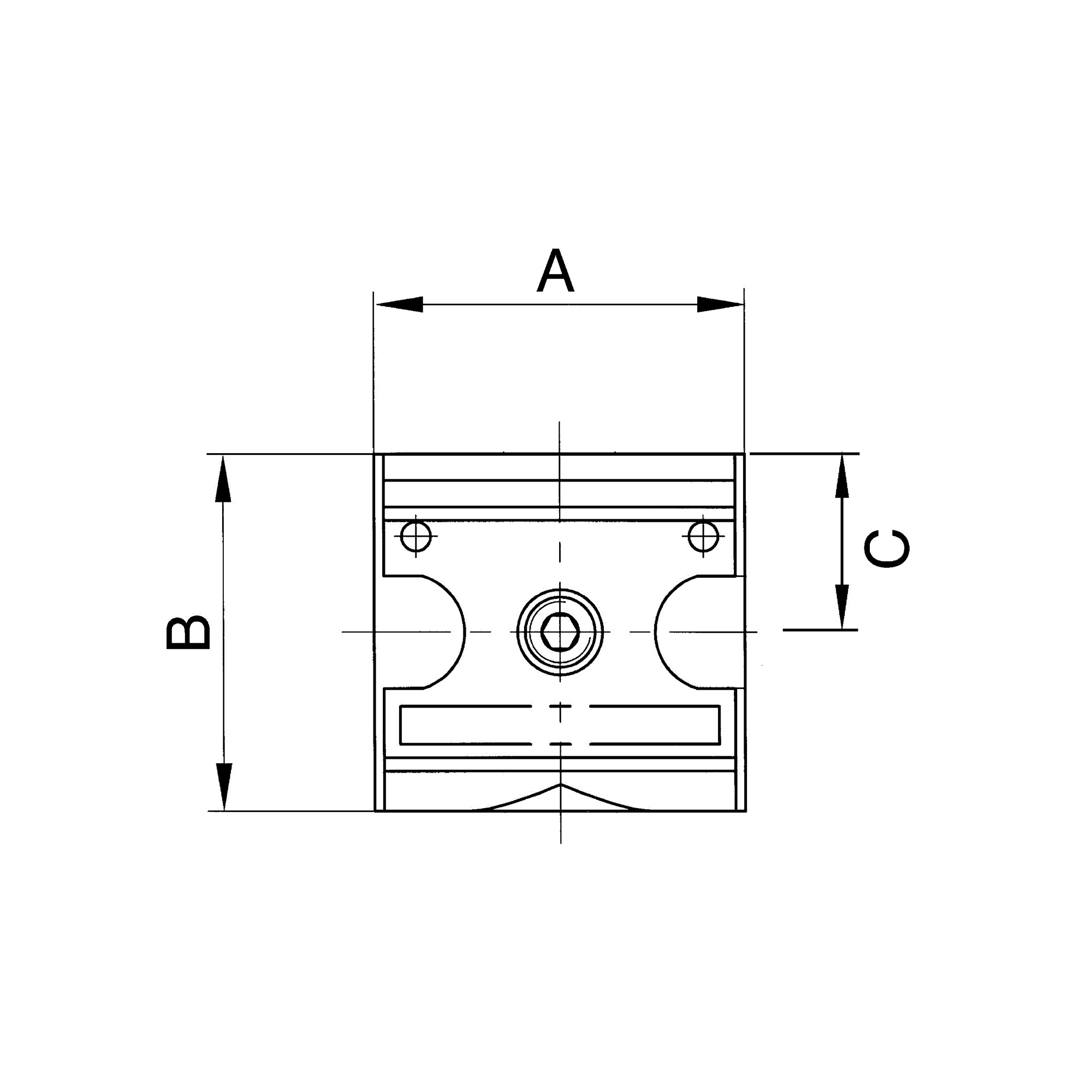 Verteiler »multifix«, schmale Ausführung, BG 3, G 1/2, 4 Abgänge - Riegler 100606