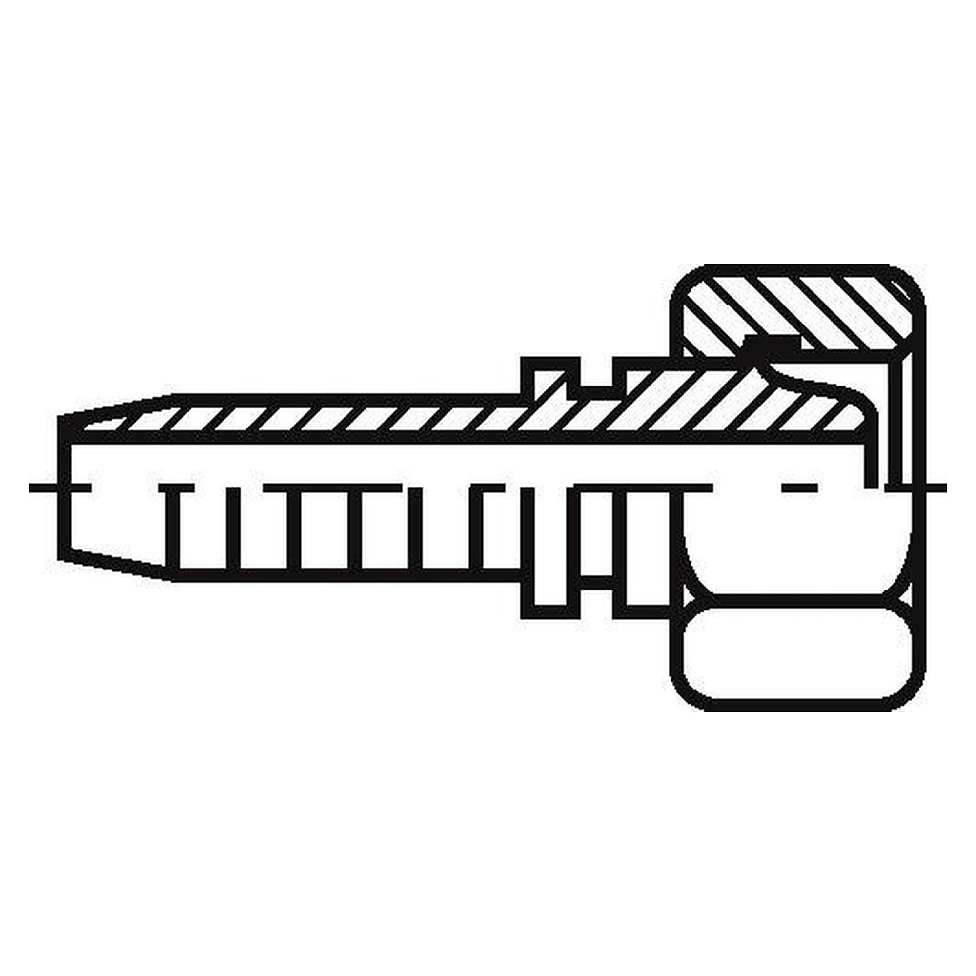 Edelstahl-Pressarmatur, Universal-Dichtkopf mit Überwurfmutter, M 36x2 (28 L), DN 25, gerade