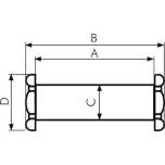 FFR 100 ES. Bolts for swivel fixation, stainless steel ZDM 100..ES