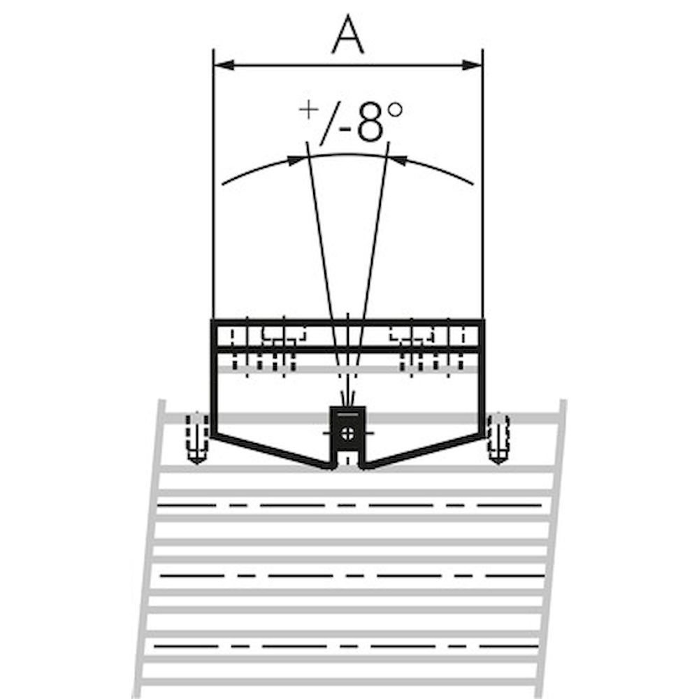 Pendelbrücke (breit) f. 18mm kolbenstangenlosen Zylinder