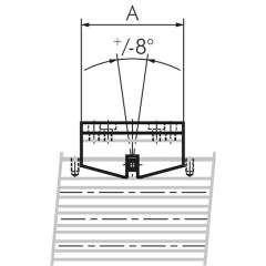 LZ 18 PBB. pendular bridge (wide) f. 18mm rodless cylinder