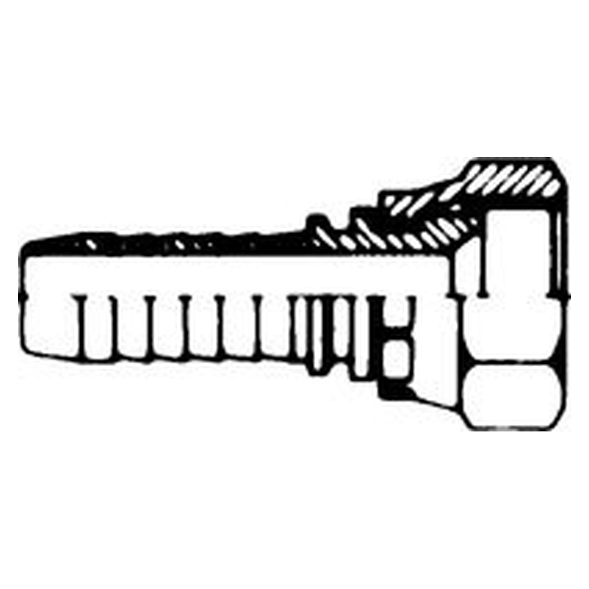 Pressarmatur aus Stahl, UNF/UN-Gewinde, flachdichtend, 45°-Bogen, UNF 9/16"-18, DN 6