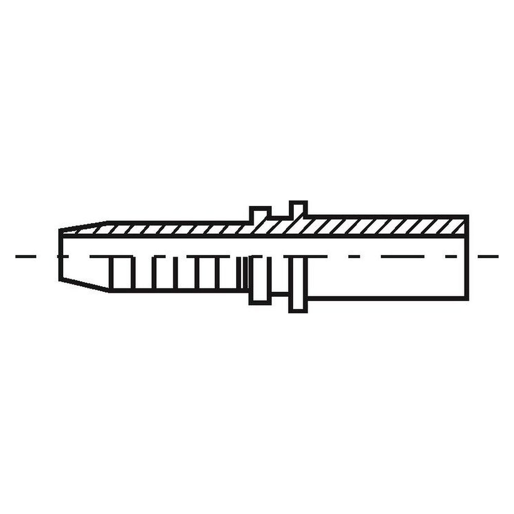 Pressarmatur aus Stahl, Rohrstutzen Schneidring, schwere Reihe, gerade, 10 S, DN 6