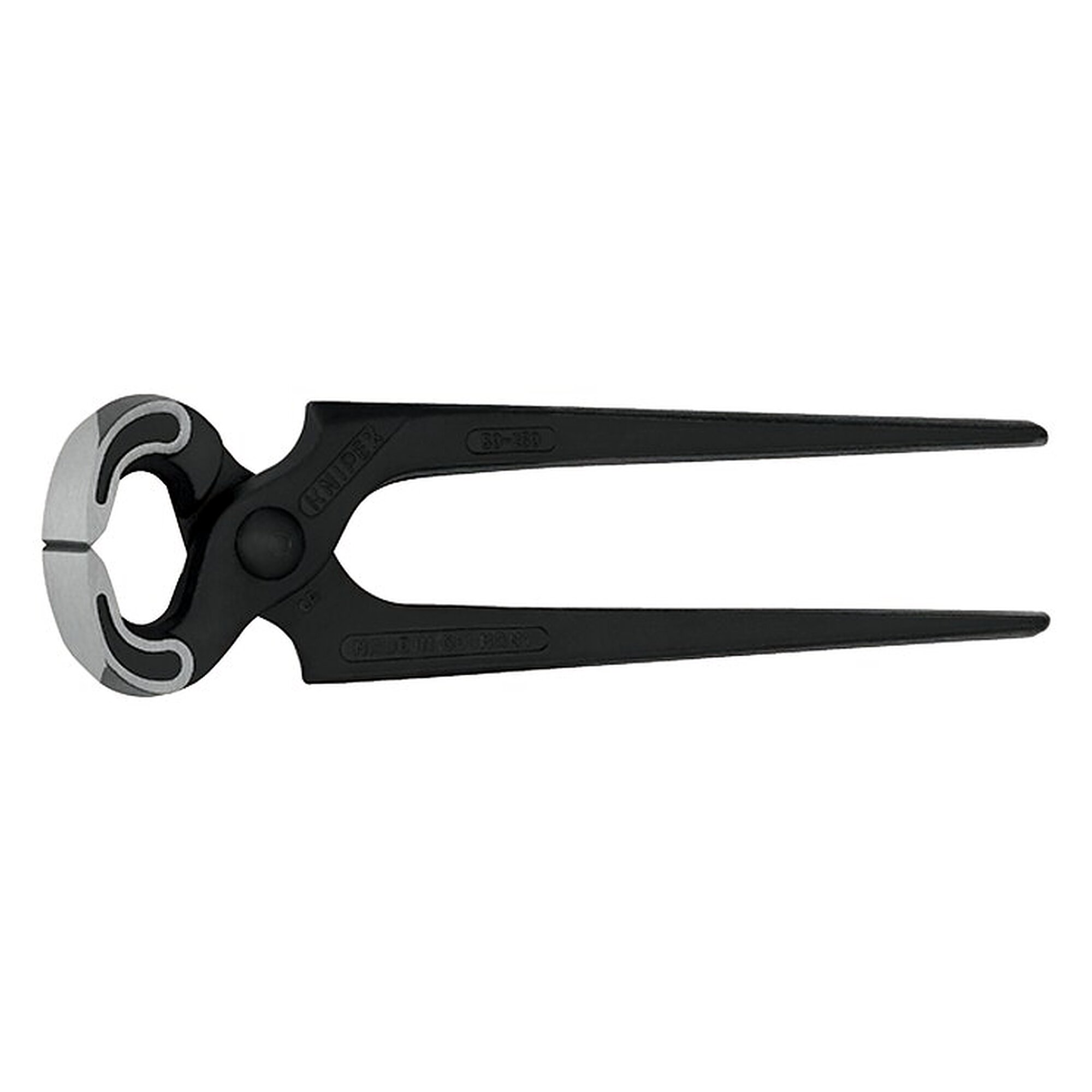 end cutting nippers, 225 mm, polished / black finished, hand pliers
