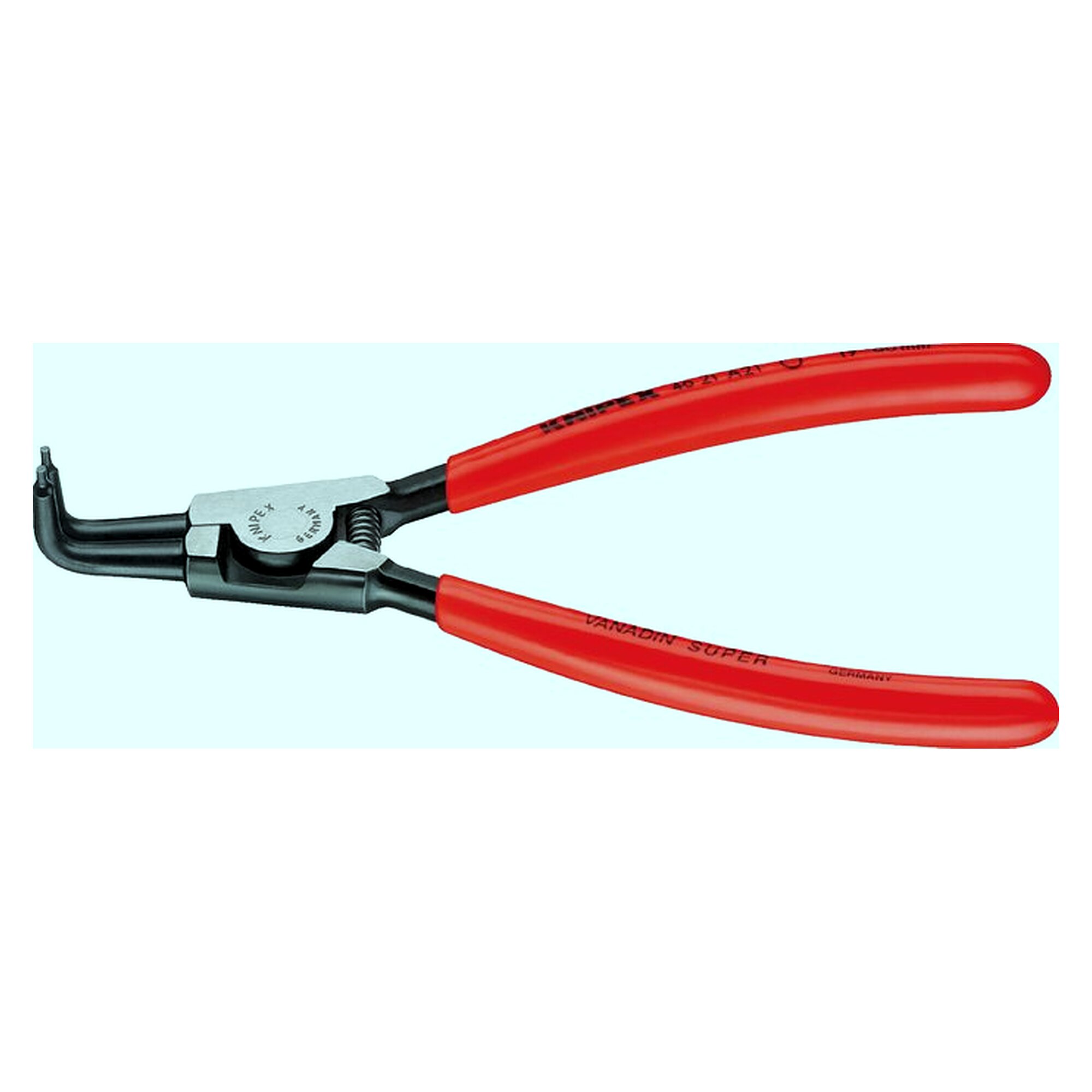 circlip pliers (outside), angled at 90 degrees (form B), A01, length 125 mm