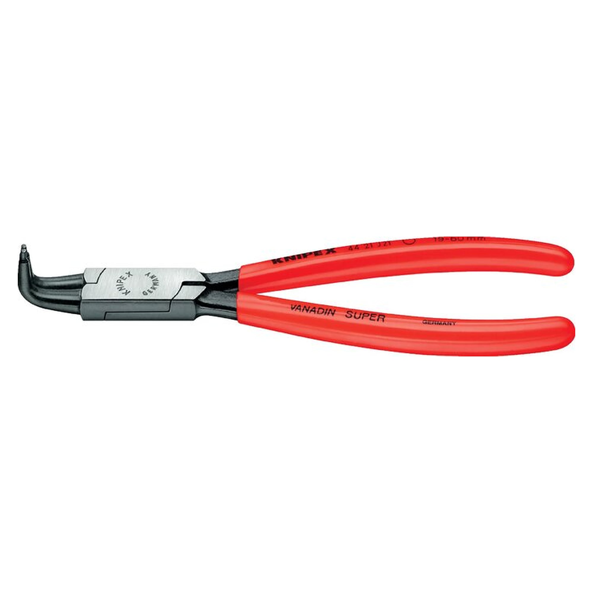 circlip pliers (inside), angled at 90 degrees (form D), J01, length 130 mm