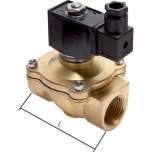 E.MC ZS-114-V-12V. 2/2-way MS solenoid valve G 1-1/4", 0-6/10 (DC/AC) bar, NC